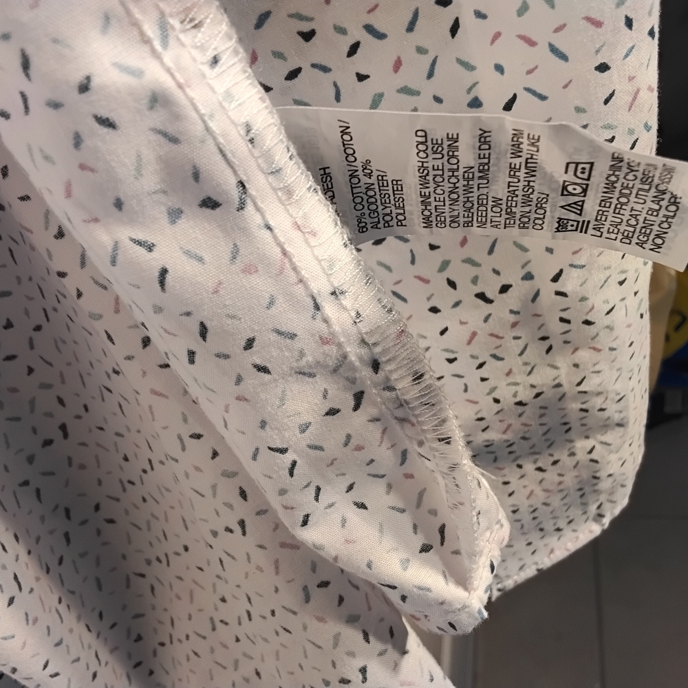 Van Heusen Light Gray Patterned Button Down Shirt - image 4